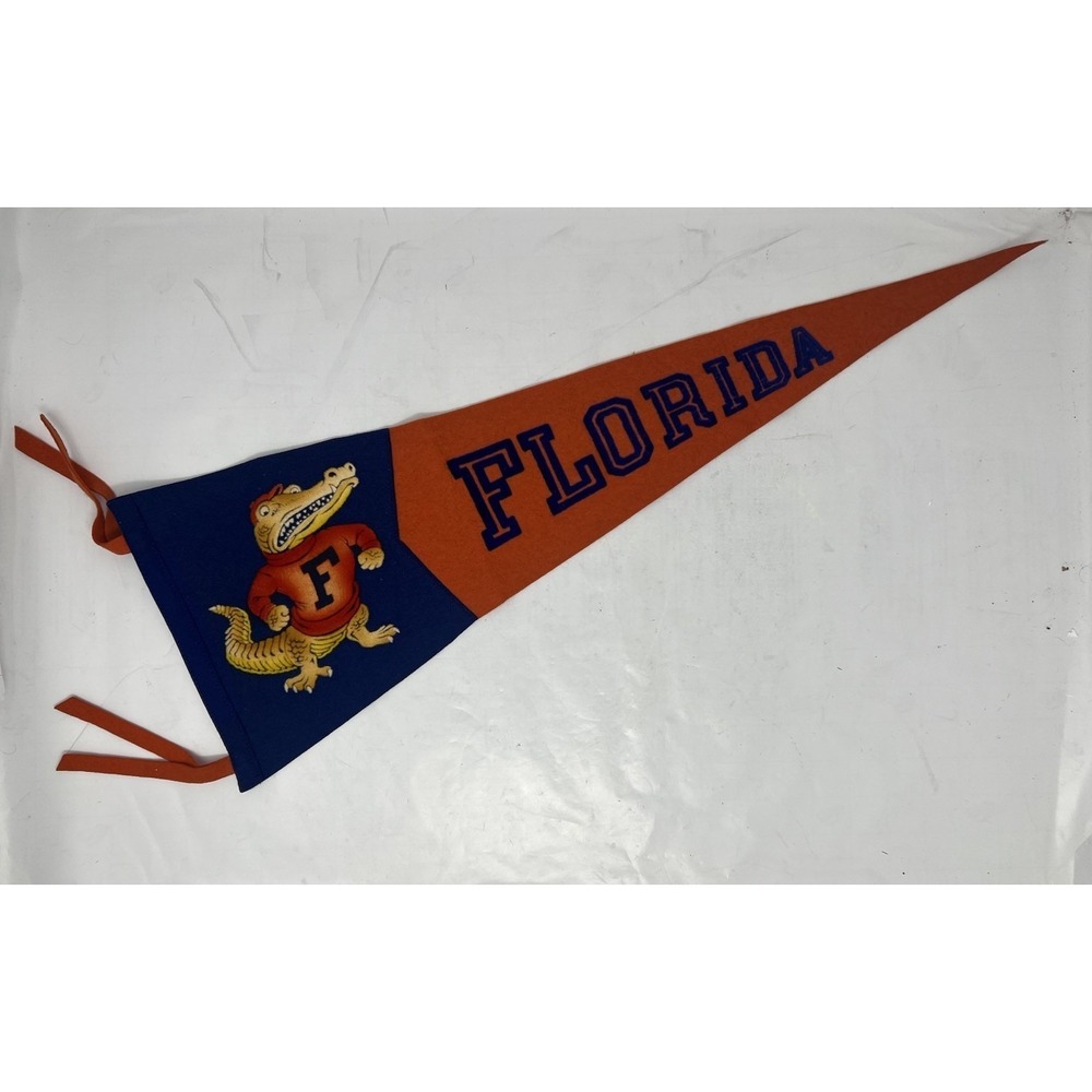 University of Florida Fighting Gator Pennant Vintage Collegiate Of Ames Flag
